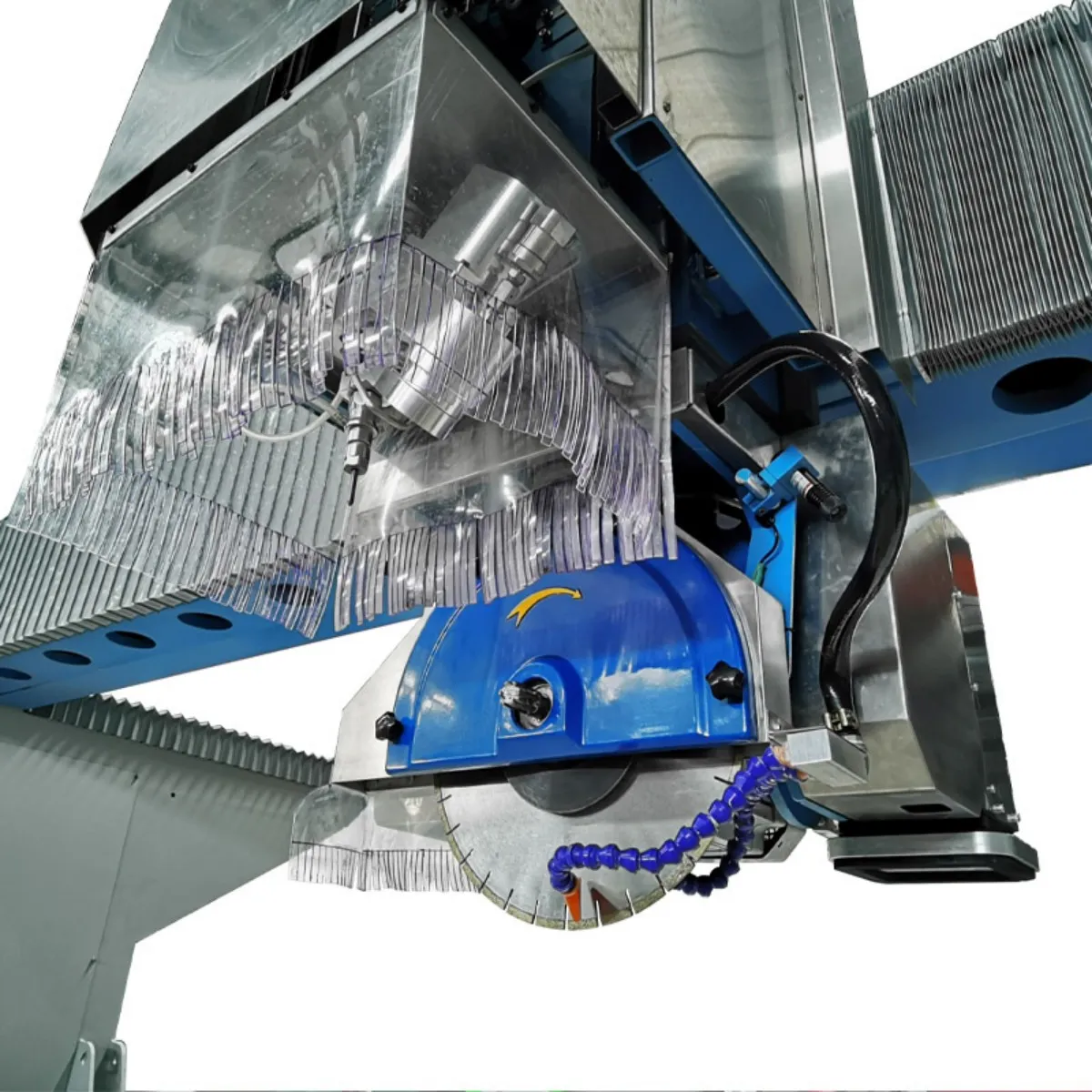 Пятиосевой мостовой гидроабразивный станок с ЧПУ для резки камня HKNC-650J111 (6)